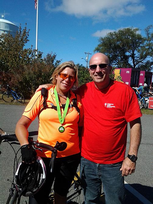 Jim and me at finish