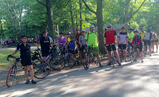 Bobby's group ready to ride.
Submitted by Norm