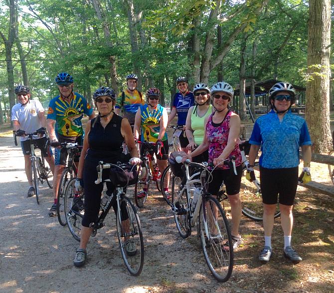 Dick's C riders at the start of their ride.
Submitted by Norm