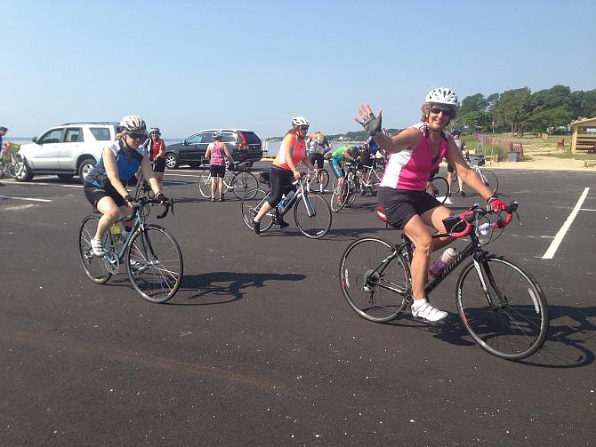 One of Bill's riders at the Mattituck Beach. Submitted by Norm