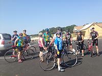 Some of Dick's riders at the Mattituck Beach. Submitted by Norm