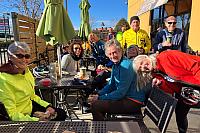 Some of Susan's and Ronnie's Riders at Panera ..